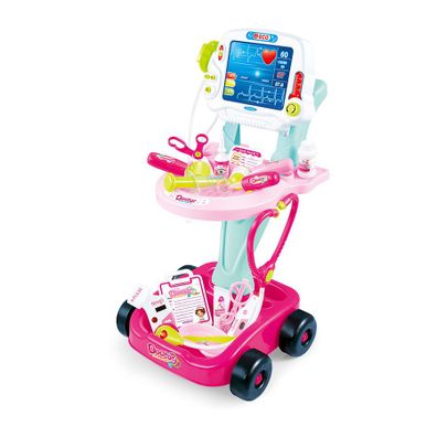 Lenoxx Kids Pretend Medical Doctor Cart Playset