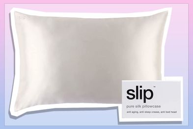 9PR: Slip Pure Silk Zippered Pillowcase, White, Queen Size