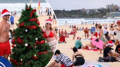 As festividades de Natal voltaram a Bondi Beach, menos de duas semanas após o ataque terrorista que matou 15 pessoas.