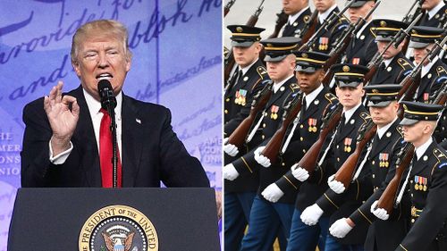 'Peace through strength': Trump promises massive build-up of entire US military