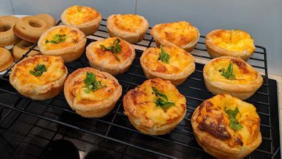 Mini quiche cook-up