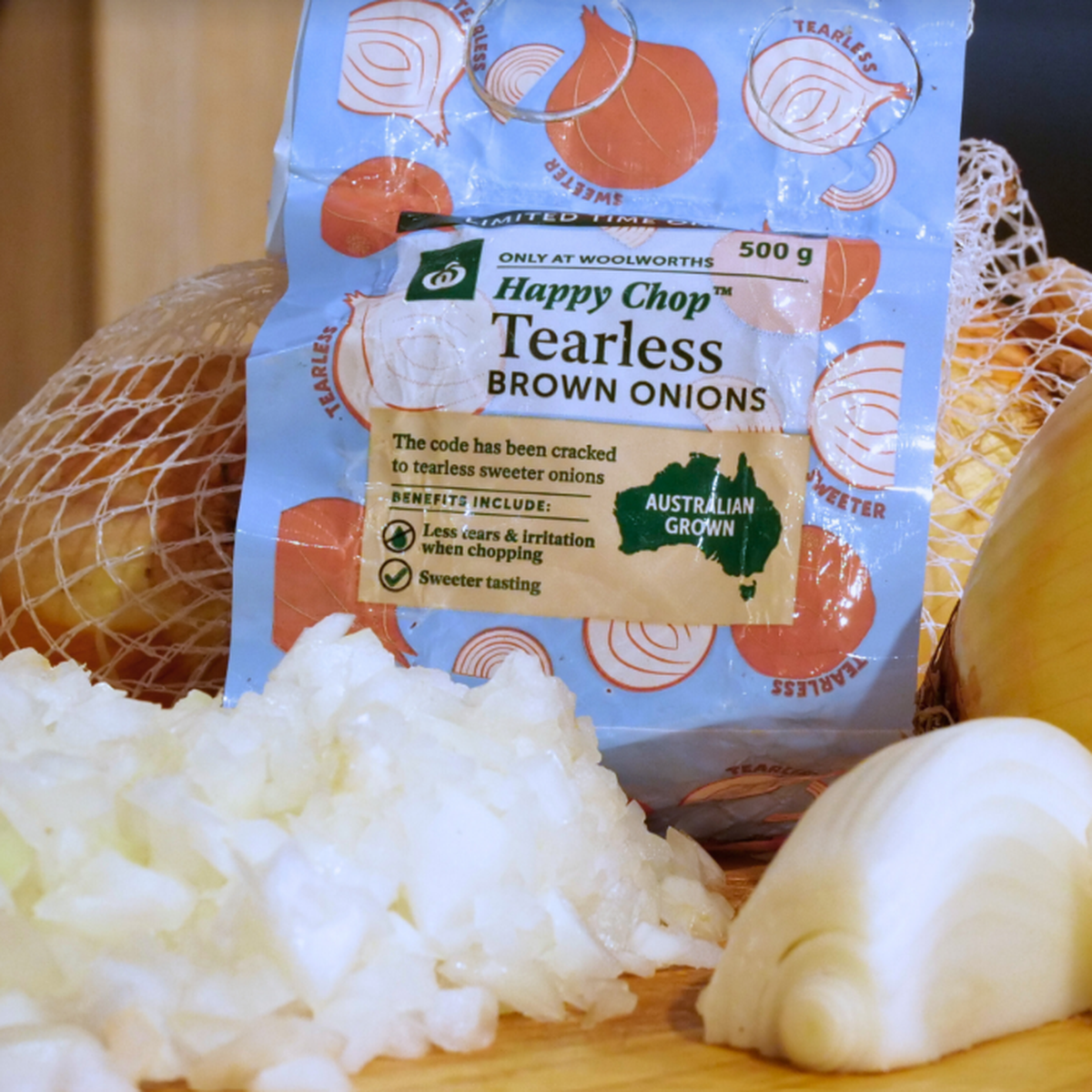 Woolworths Sliced Onions 500G