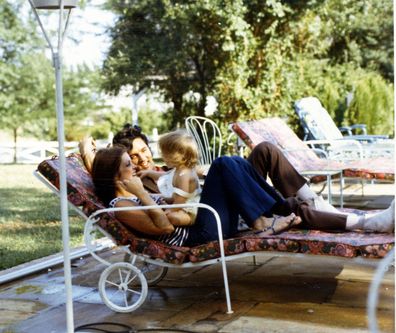 Elvis Presley, Priscilla Presley, and Lisa Marie Presley