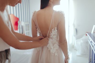 bride refusing to let sister wear her wedding dress
