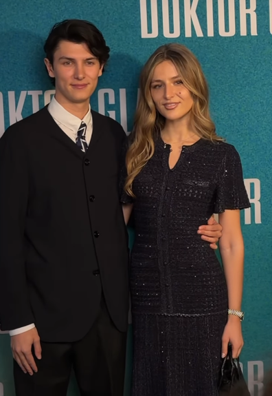 Count Nikolai of Monpezat and his girlfriend Benedkeek Thoustrup at the premiere of Doktor Glas in Stokholm on February 18, 2026.