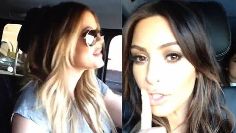 Watch: Kim Kardashian secretly films sisters' terrible singing