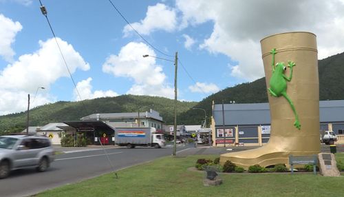 Tully is home to the famous Golden Gumboot. (9NEWS)