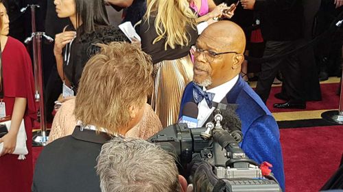 Actor Samuel L. Jackson. (9NEWS/Ehsan Knopf)