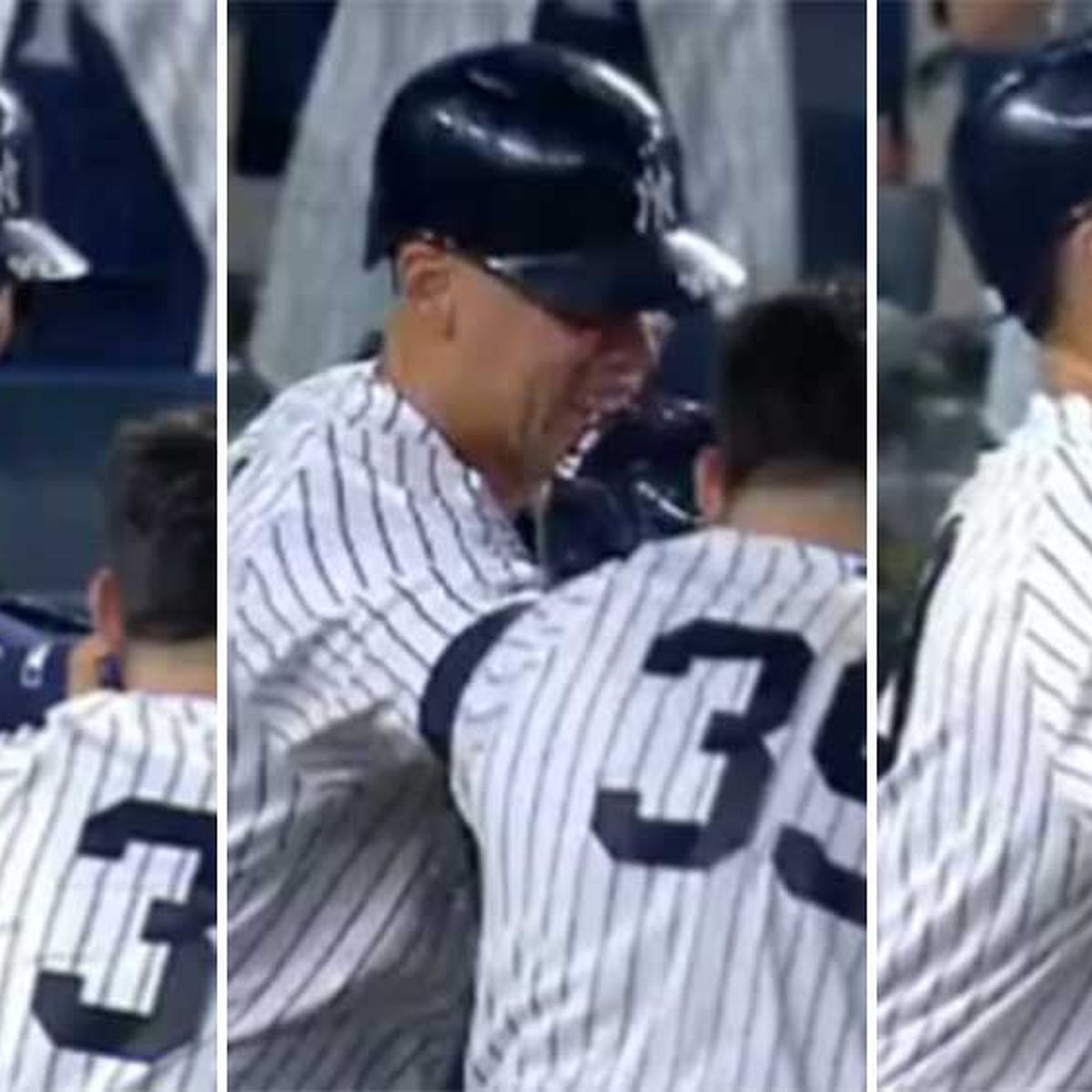 Aaron Judge of New York Yankees breaks tooth in victory celebration - ESPN