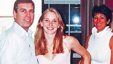 The photograph appearing to show Prince Andrew with Virginia Roberts Giuffre and, in the background, Ghislaine Maxwell who has repeated her claims the image is a fake.