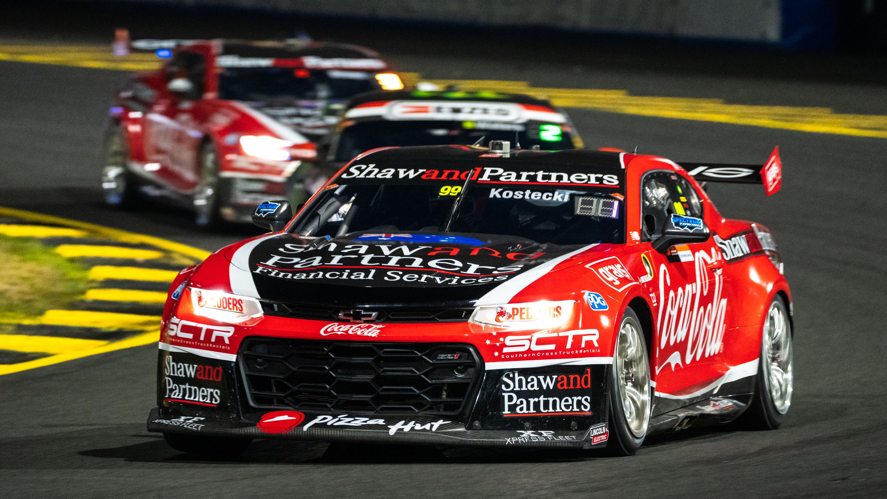 Brodie Kostecki driver of the #99 Coca-Cola Racing Chevrolet Camaro ZL1 during the Beaurepaires Sydney SuperNight, part of the 2023 Supercars Championship Series at Sydney Motorsport Park on July 29, 2023 in Sydney, Australia. (Photo by Daniel Kalisz/Getty Images)