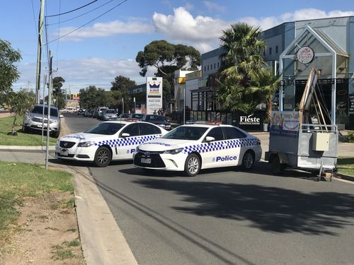 Police at the scene in Westmeadows. (9NEWS)