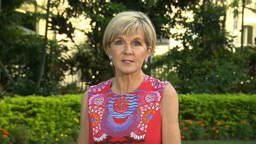 Julie Bishop said polls were not the test of leadership, but who retained the confidence of the Liberal Party.