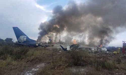 An Aeromexico airliner has crashed shortly after taking off from an airport in Mexico with 103 people on board.

