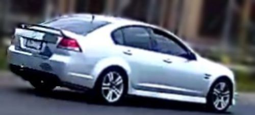 Police think this vehicle was used in the robberies, a silver Holden Commodore VE sedan with partial registration PN.