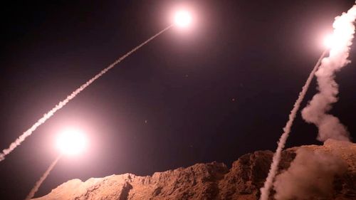 Missili balistici iraniani lanciati nel 2018.