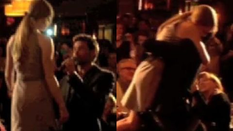 Watch: Hugh Jackman gives Amanda Seyfried touchy-feely birthday 'lap dance'