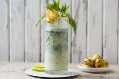 Thermomix's pineapple and coconut mojito