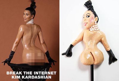 Kim Kardashian cake pop