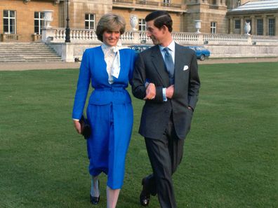 Prince Charles and Princess Diana announce engagement, 1981.