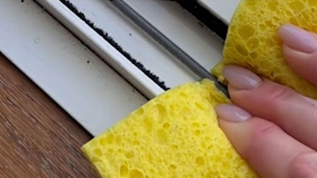 Have you tried this epic home hack to clean sliding door tracks like a, cleaning hacks