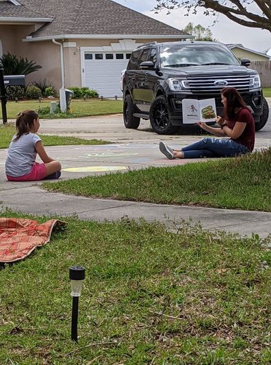 Katie Ricca sat with her student to see if she was feeling okay amid coronavirus lockdown.