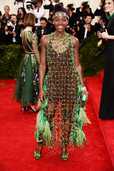 Lupita Nyong'o at the&nbsp;Costume Institute Gala in New York, 2014