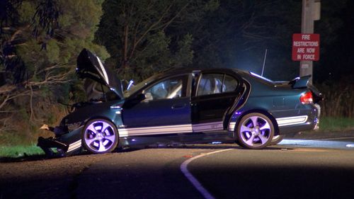 Three children and a woman were in the Ford when it was struck head-on.