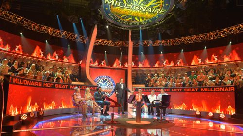 Fans of Hot Seat will notice a revamped set for the game show, which launched in 2009. (Channel 9)