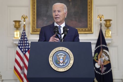 US President Joe Biden delivers remarks on the verdict in former President Donald Trump's hush money trial