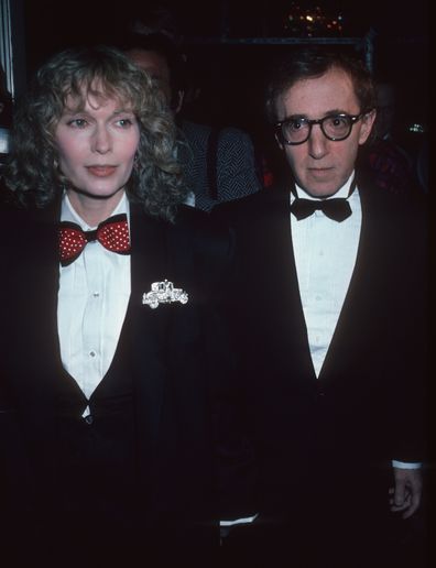 Actor Woody Allen and actress Mia Farrow