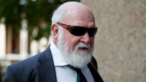 John Maitland arrives at Supreme court on Tuesday, December 20, 2022. Ian Macdonald and John Maitland are accused of misconduct in public office, John Maitland on accessory before the fact, regarding coal exploration licence. Photo: Nikki Short / The Sydney Morning Herald