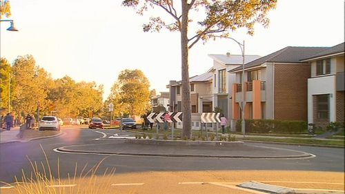 The two drivers took the roundabout on each side of the road. Picture: 9NEWS