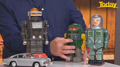 Early robot toys could fetch over $1000 at auction.