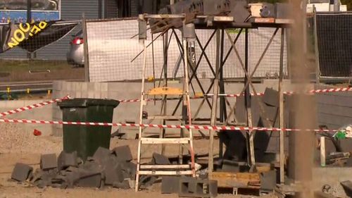 The  Brisbane building site has been closed as workplace safety experts launch an investigation into the accident.