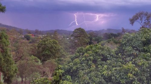 Lightning strikes viewed from The Gap. (Supplied, Coskun Gencerler)