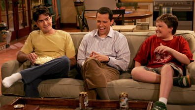 Charlie Sheen, Jon Cryer and Angus T. Jones