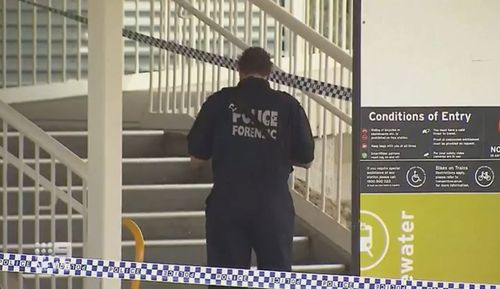 Perth train station hammer attack