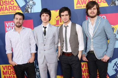 Panic!  At The Disco arrives at the 2008 MTV Video Music Awards at Paramount Pictures Studios on September 7, 2008 in Los Angeles, California.