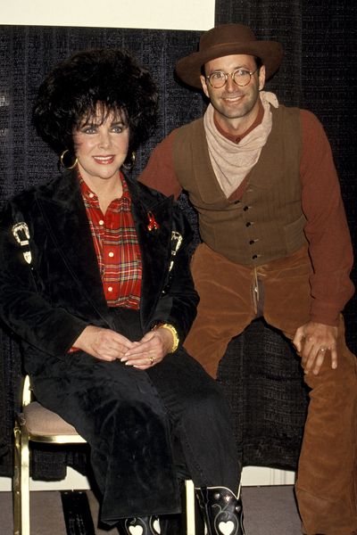 Liz Taylor and Herb Ritts during 'Two-Steppin' for the Cure' AmFAR Benefit, February 26, 1994 in Beverly Hills, California