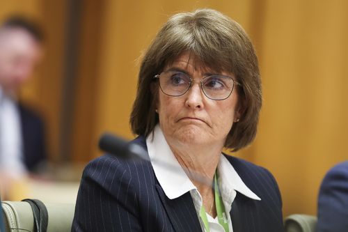 Reserve Bank Governor Michele Bullock, Governor during a hearing with the standing committee on economics at Parliament House in Canberra on September 22, 2025.