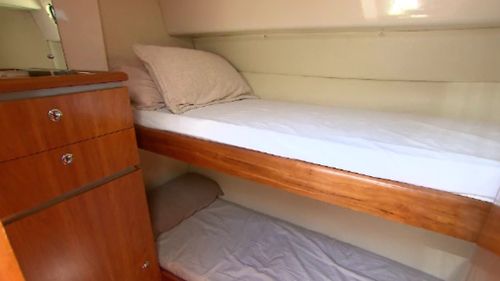 A peek inside on of the Pleasure Cruising Club's boats. (9NEWS)