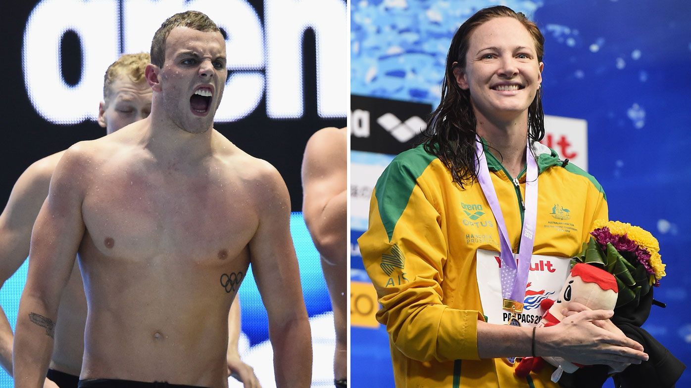 Kyle Chalmers and Cate Campbell