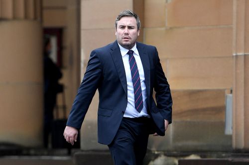 Adam Cranston outside the NSW Supreme Court in Darlinghurst, Sydney.