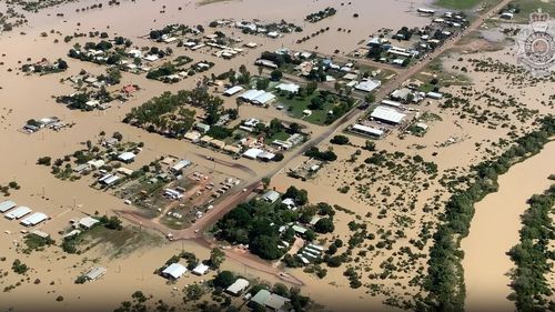 Parts of western Queensland are underwater as a tropical low moves across the state.