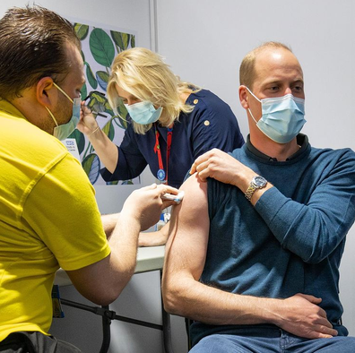 Prince William gets COVID-19 vaccine
