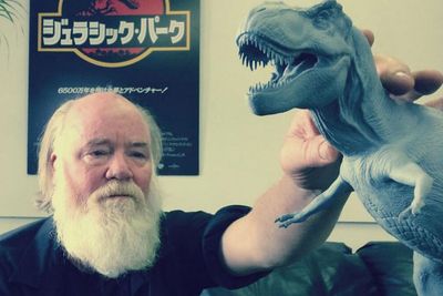 Colin Trevorrow tweeted a special "welcome back" to Phil Tippet, the official dinosaur supervisor!<br/><br/>(Image: @colintrevorrow/Twitter)