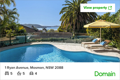 Luxury mansion Sydney listing Domain pool view 
