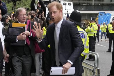 Prince Harry arrives at the High Court in London, Wednesday, June 7, 2023.  