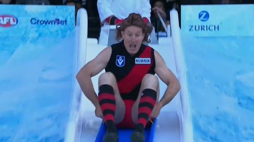 The Big Freeze has raised millions over the past four years. Pictured: Essendon coach John Worsfold. (9NEWS)